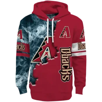 Arizona Diamondbacks Edge Mist Red Hoodie