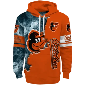Baltimore Orioles Edge Mist Orange Hoodie