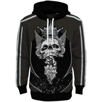 Chicago White Sox Bearded Skull Black Hoodie