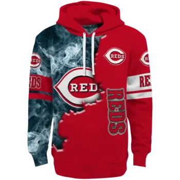 Cincinnati Reds Edge Mist Red Hoodie