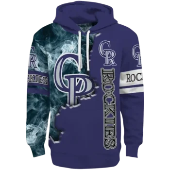 Colorado Rockies Edge Mist Blue Hoodie