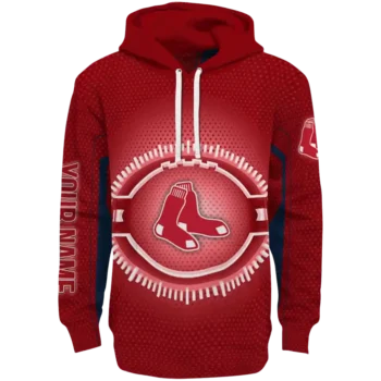Custom Boston Red Sox Circuit Core Red Hoodie