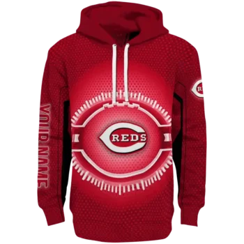Custom Cincinnati Reds Circuit Core Red Hoodie