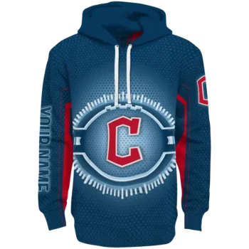 Custom Cleveland Guardians Circuit Core Navy Blue Hoodie