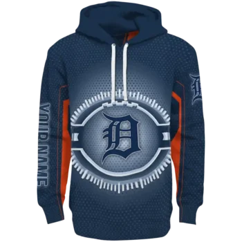 Custom Detroit Tigers Circuit Core Navy Hoodie