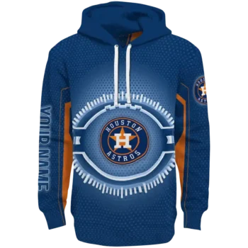 Custom Houston Astros Circuit Core Blue Hoodie