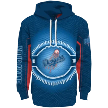 Custom Los Angeles Dodgers Circuit Core Blue Hoodie