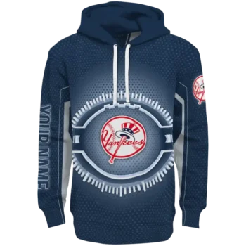 Custom New York Yankees Circuit Core Navy Hoodie