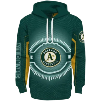 Custom Oakland Athletics Circuit Core Green Hoodie