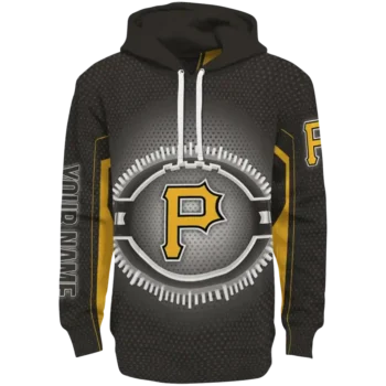 Custom Pittsburgh Pirates Circuit Core Black Hoodie