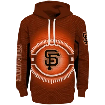 Custom San Francisco Giants Circuit Core Orange Hoodie