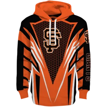 Custom San Francisco Giants Vanguard Armor Orange Hoodie
