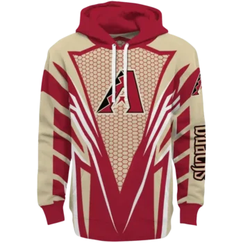 Customized Arizona Diamondbacks Vanguard Armor Red Hoodie