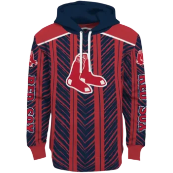 Customized Boston Red Sox Chevron Motion Red Old Navy Crocs Hoodie