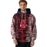 customized-boston-red-sox-streak-lines-red-hoodie-best-selling.webp