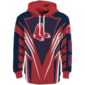 Customized Boston Red Sox Vanguard Armor Red Hoodie