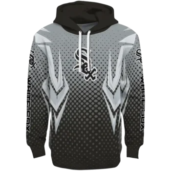 Customized Chicago White Sox Chevron Points Black Hoodie