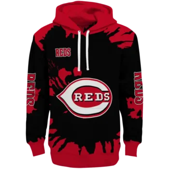 Customized Cincinnati Reds Swirl Impact Red Hoodie