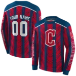 customized-cleveland-guardians-chevron-motion-navy-blue-red-crocs-hoodie-best-selling.webp