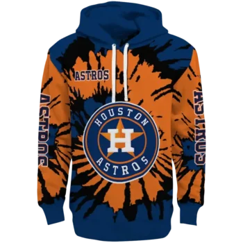 Customized Houston Astros Swirl Impact Blue Hoodie