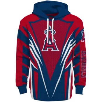 Customized Los Angeles Angels Vanguard Armor Blue Hoodie