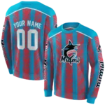 customized-miami-marlins-chevron-motion-blue-black-crocs-hoodie-best-selling.webp