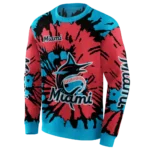 customized-miami-marlins-swirl-impact-blue-hoodie-best-selling.webp