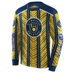 customized-milwaukee-brewers-chevron-motion-navy-blue-gold-crocs-hoodie-best-selling.webp