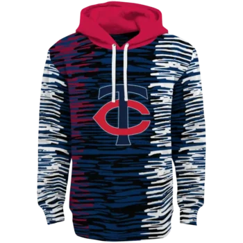 Customized Minnesota Twins Streak Lines Navy Hoodie