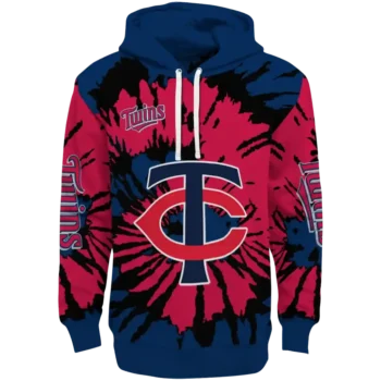 Customized Minnesota Twins Swirl Impact Navy Hoodie