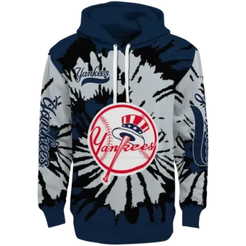 Customized New York Yankees Swirl Impact Navy Hoodie