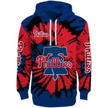 Customized Philadelphia Phillies Swirl Impact Blue Hoodie
