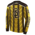customized-san-diego-padres-chevron-motion-brown-gold-crocs-hoodie-best-selling.webp