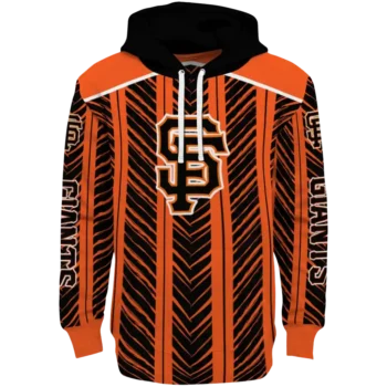 Customized San Francisco Giants Chevron Motion Orange Black Crocs Hoodie