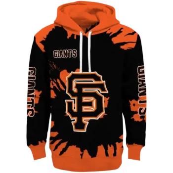 Customized San Francisco Giants Swirl Impact Orange Hoodie