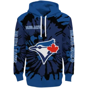 Customized Toronto Blue Jays Swirl Impact Blue Hoodie
