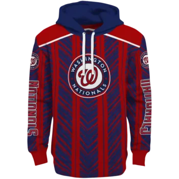 Customized Washington Nationals Chevron Motion Red Crocs Hoodie