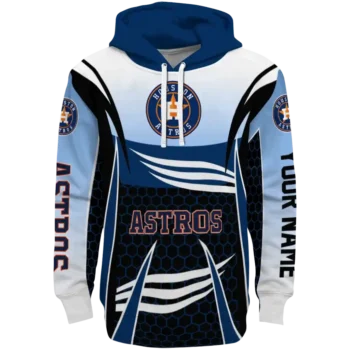 Houston Astros Armor Streaks Blue Black Hoodie