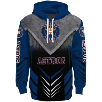 Houston Astros Armored Chevron Blue Black Hoodie