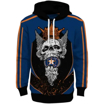 Houston Astros Bearded Skull Blue Black Hoodie