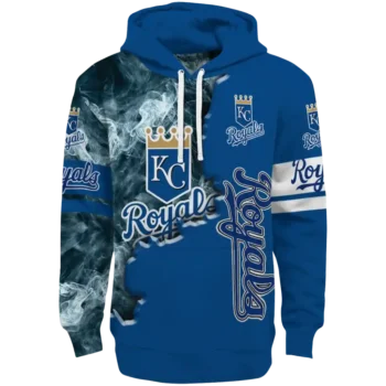 Kansas City Royals Edge Mist Royal Blue Hoodie