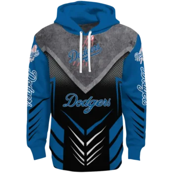 Los Angeles Dodgers Armored Chevron Blue Black Hoodie