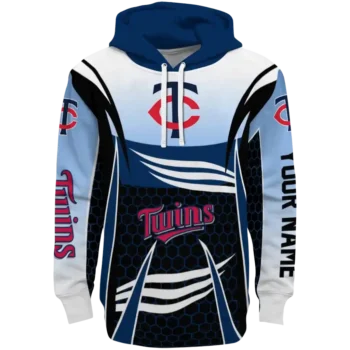 Minnesota Twins Armor Streaks Navy Black Hoodie