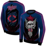 minnesota-twins-bearded-skull-navy-black-hoodie-best-selling.webp