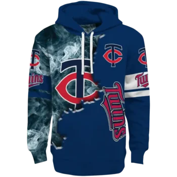 Minnesota Twins Edge Mist Navy Hoodie