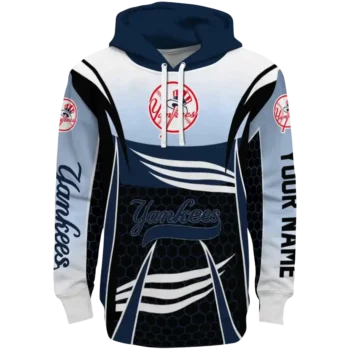 New York Yankees Armor Streaks Navy Black Hoodie