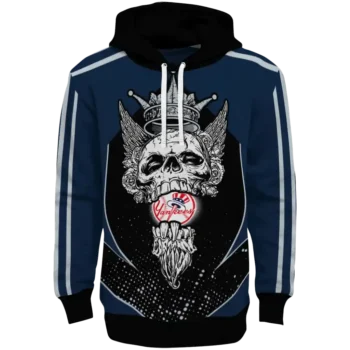 New York Yankees Bearded Skull Navy Black Hoodie