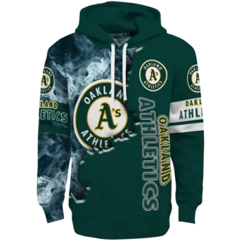 Oakland Athletics Edge Mist Green Hoodie