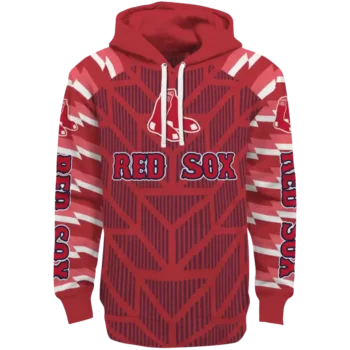 Personalized Boston Red Sox Arrow Stripes Red Hoodie