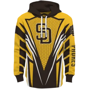 Personalized San Diego Padres Vanguard Armor Brown Hoodie